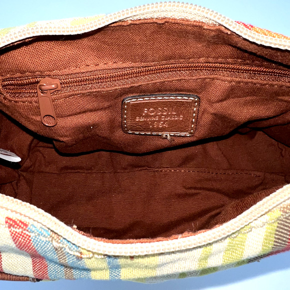 Fossil Desert Stripe Hobo Shoulder Bag Purse - Picture 10 of 11